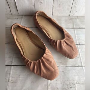 Marc Fisher LTD Ophia Flats Natural Leather Women's Flats Shoes Size 9.5